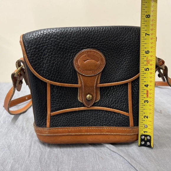 Vintage Dooney & Bourke Black All Weather Leather Crossbody Bag Purse FS Charity - Picture 7 of 13
